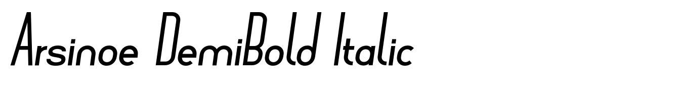 Arsinoe DemiBold Italic